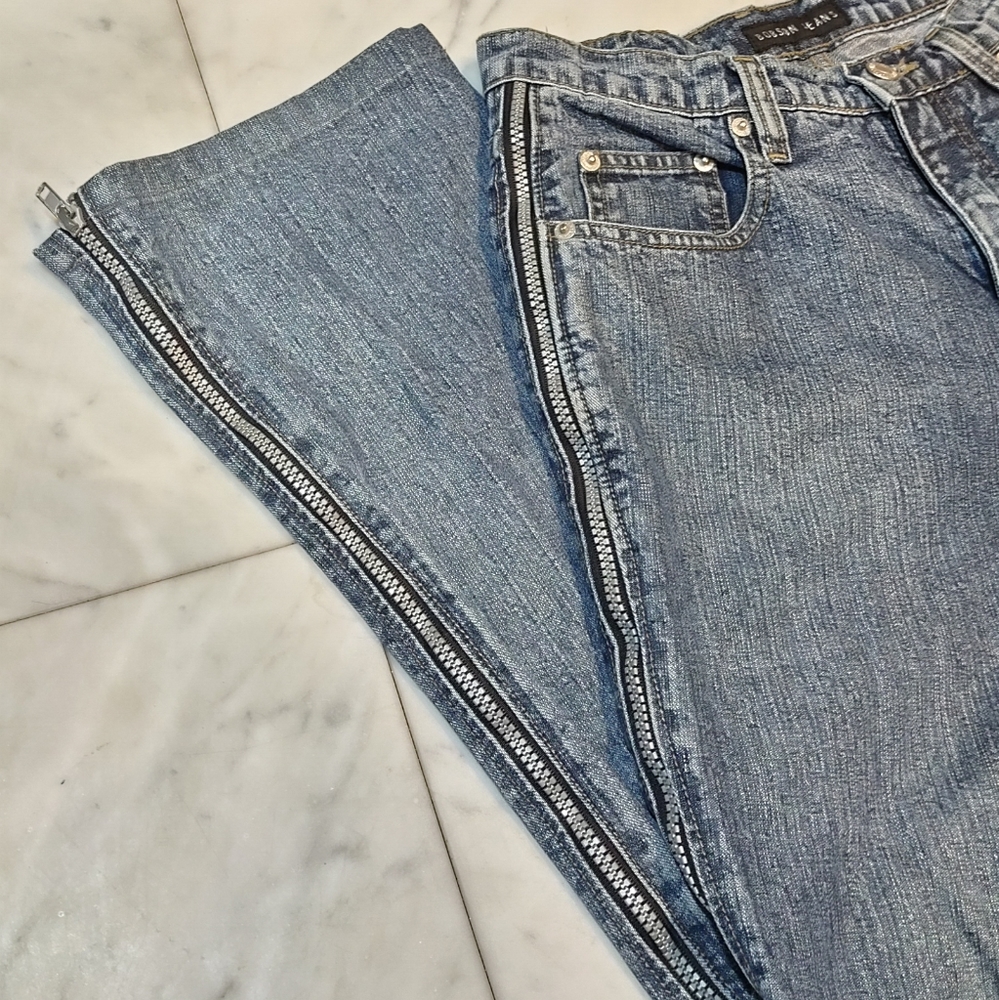 VTG Bobson Jeans Side Zipper Blue Jeans
